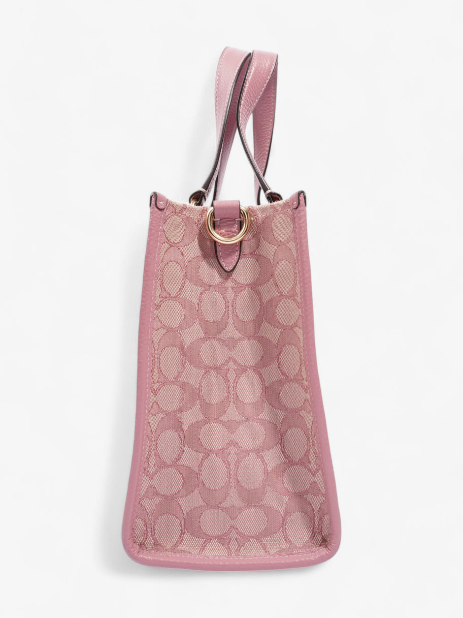 Coach Dempsey Tote Pink / Beige Cotton Image 3