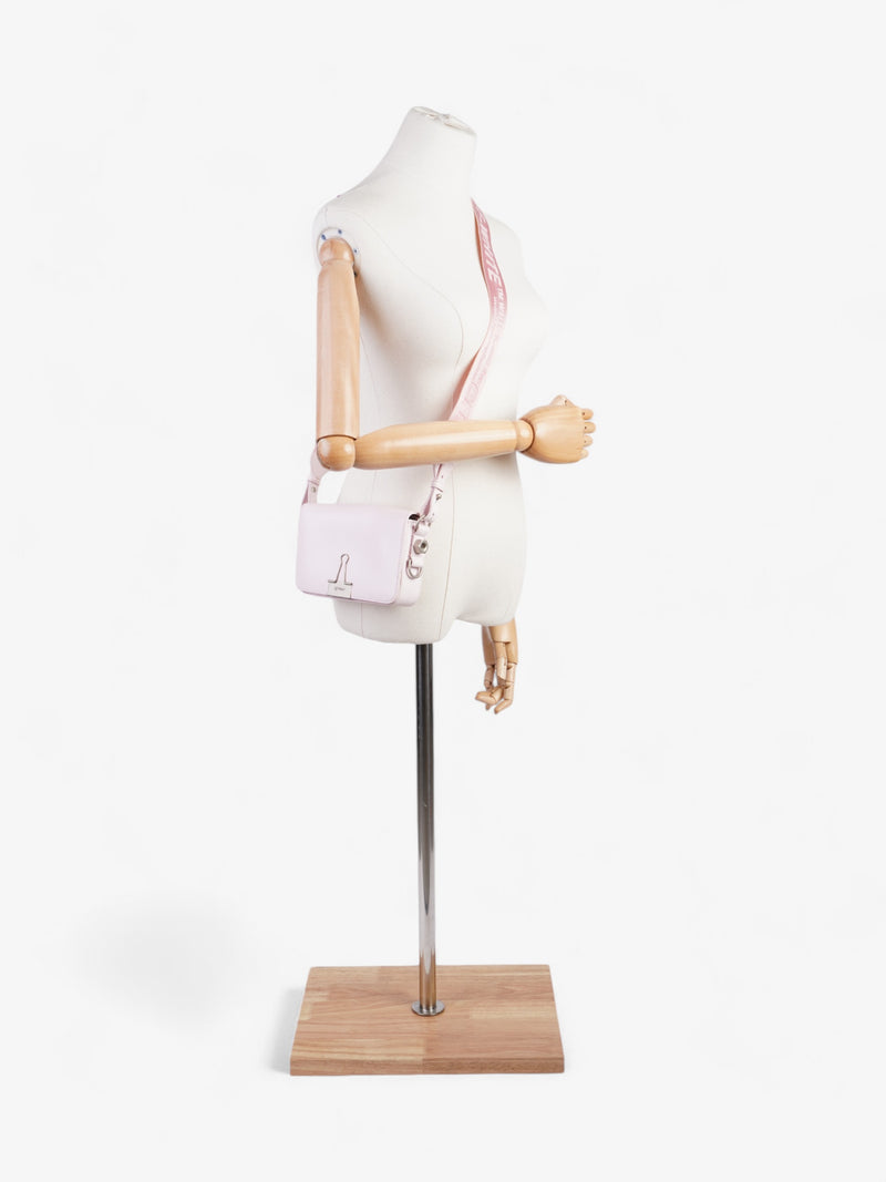  Off White Binder Clip Bag Baby Pink Leather Mini