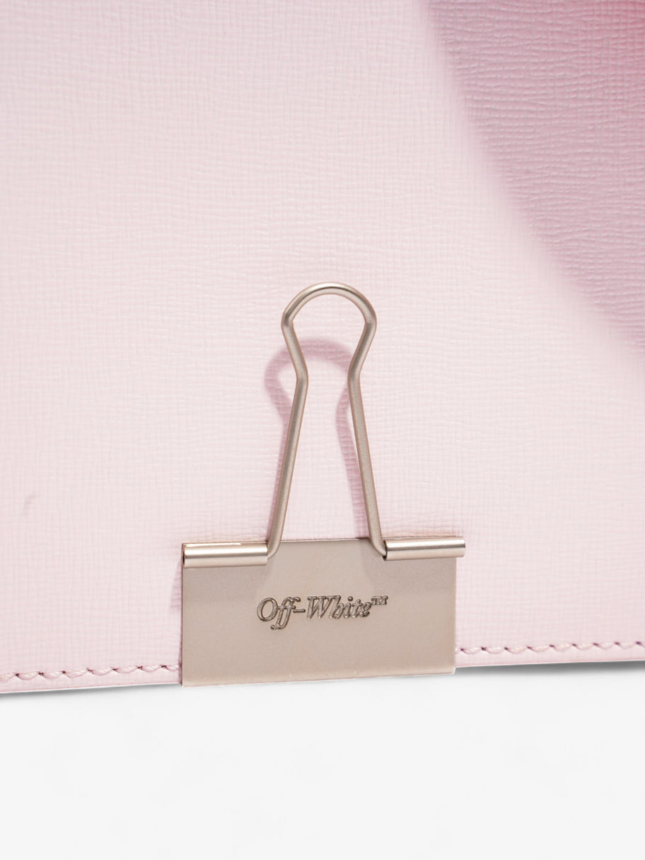 Off White Binder Clip Bag Baby Pink Leather Mini Image 9