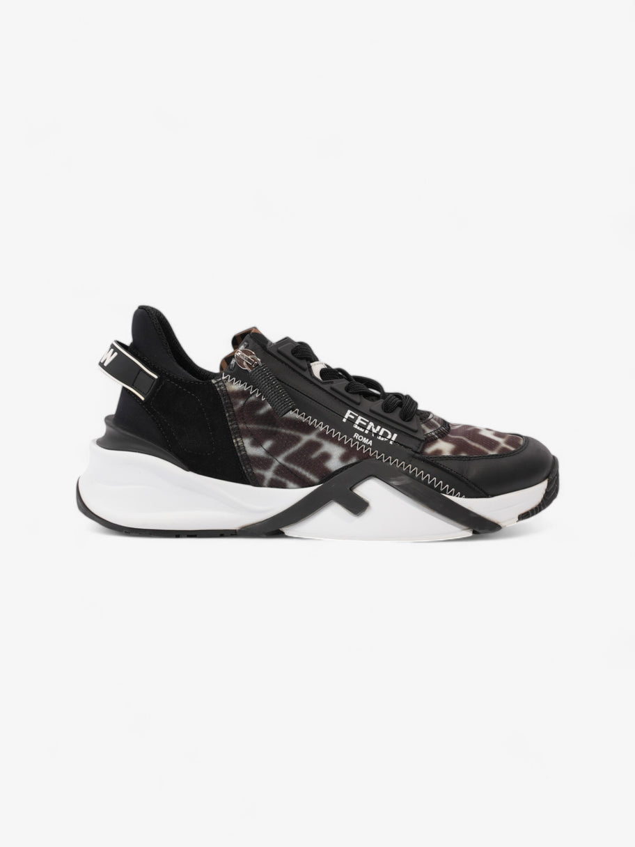 Fendi Flow Sneakers Black / White Canvas EU 38 UK 5 Image 1