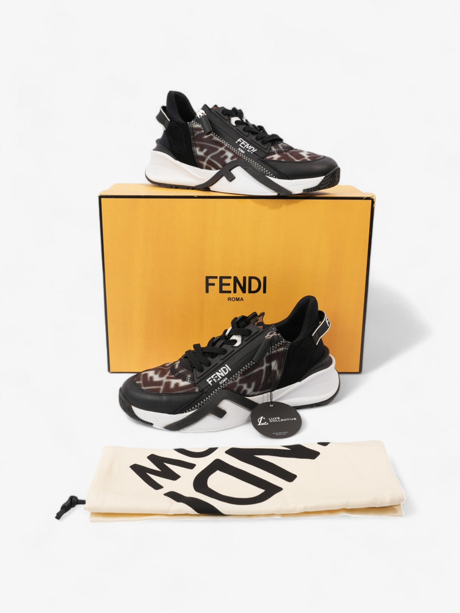 Fendi Flow Sneakers Black / White Canvas EU 38 UK 5 Image 10