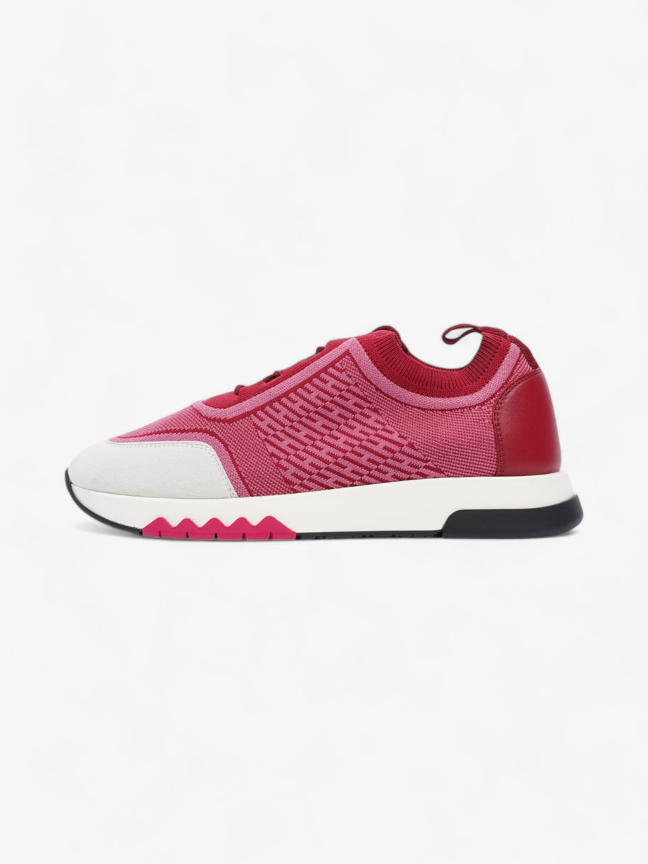 Hermes Addict Sneakers Maroon  / Pink / Stone Knit EU 37 UK 4 Image 5