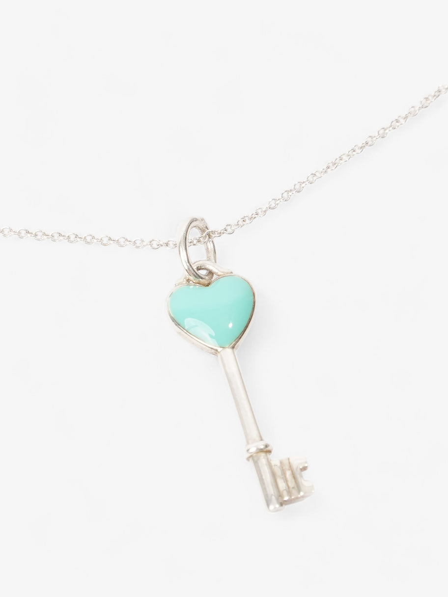 Tiffany and Co Heart Key Necklace Tiffany Blue / Silver Silver Sterling Image 2