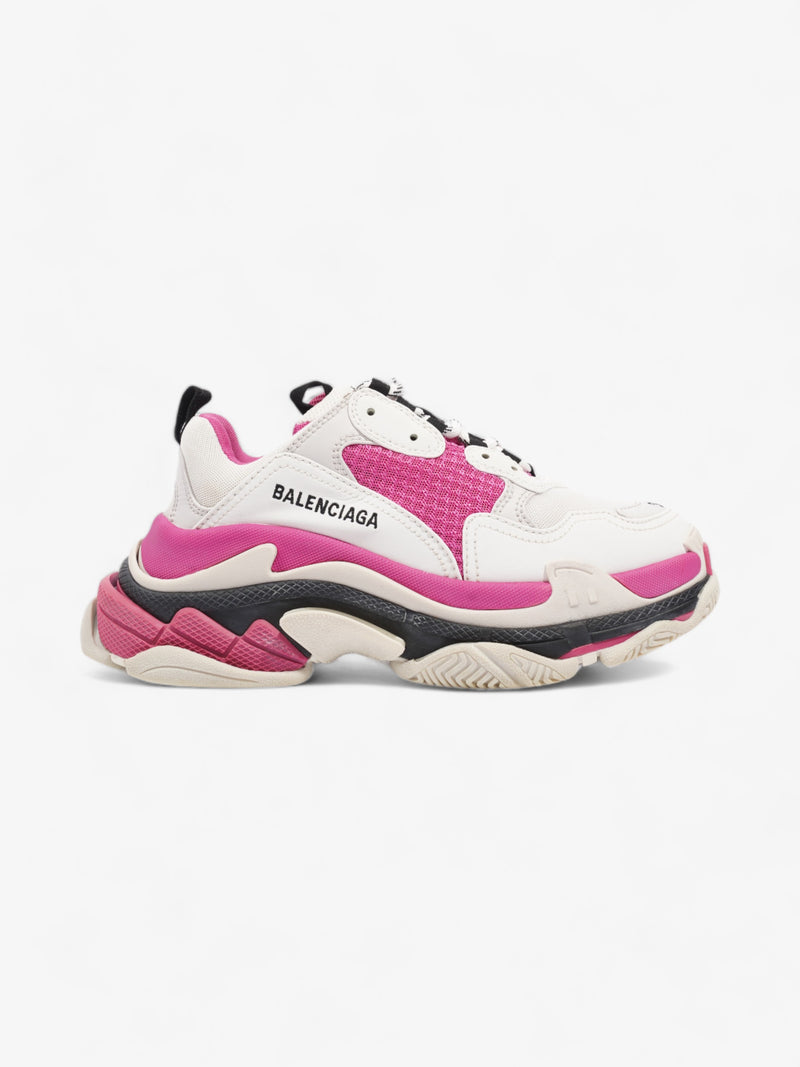  Balenciaga Triple S White / Pink / Black Mesh EU 38 UK 5