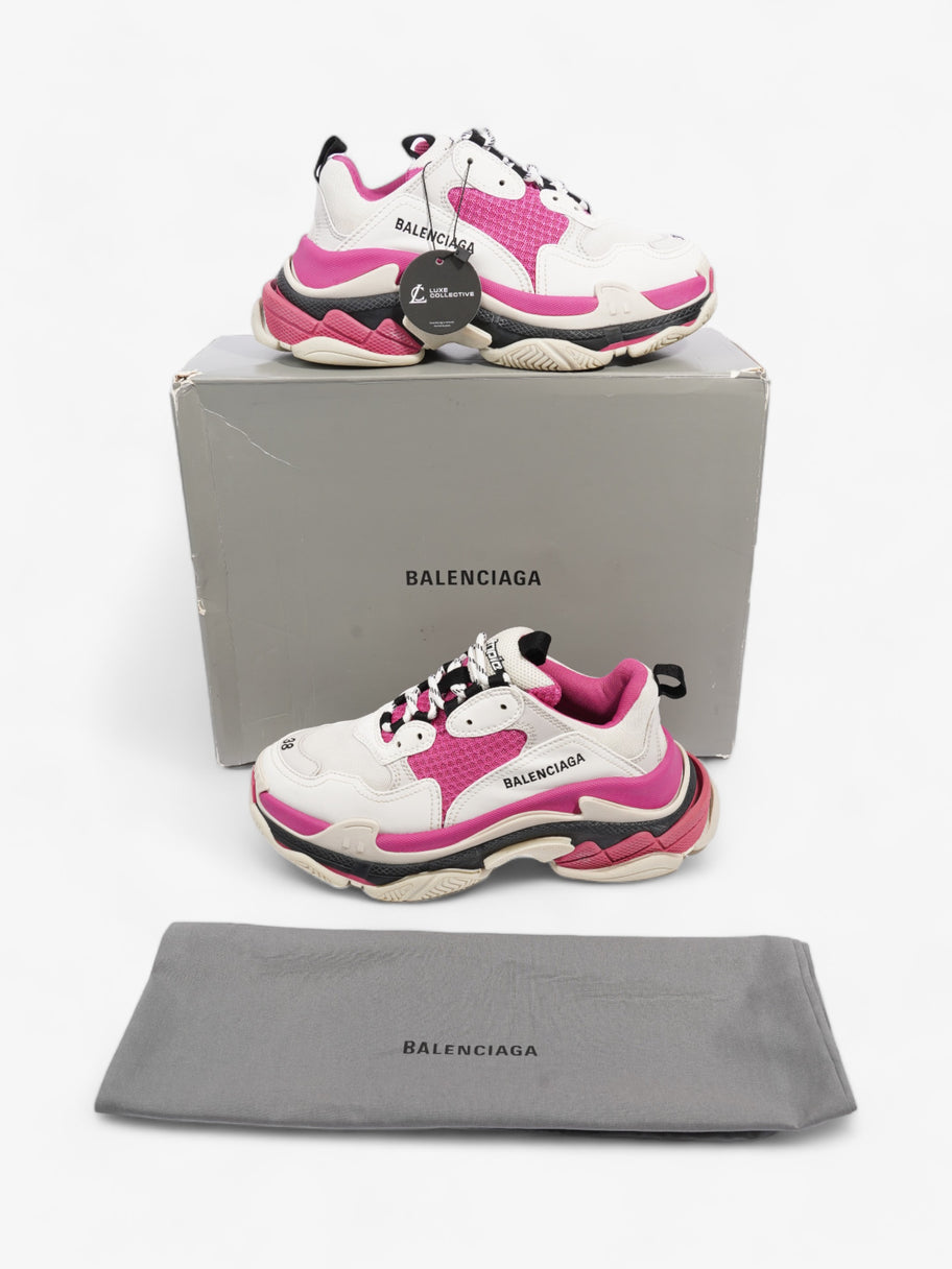 Balenciaga Triple S White / Pink / Black Mesh EU 38 UK 5 Image 9