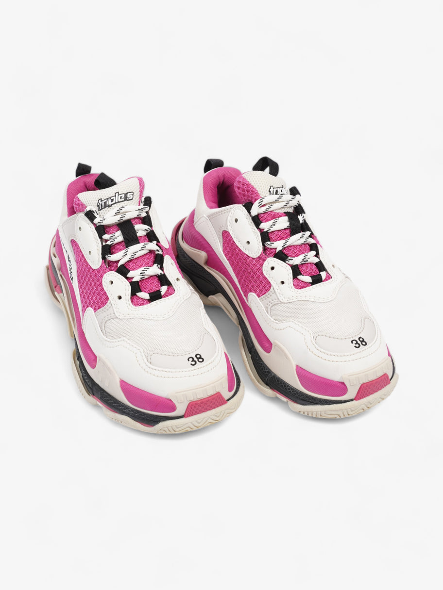 Balenciaga Triple S White / Pink / Black Mesh EU 38 UK 5 Image 7