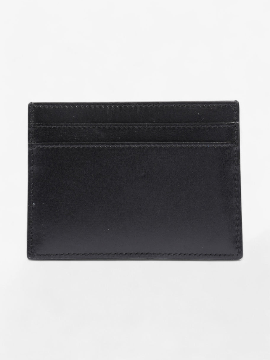 Saint Laurent Monogram Card Holder Black / Silver Leather Image 2