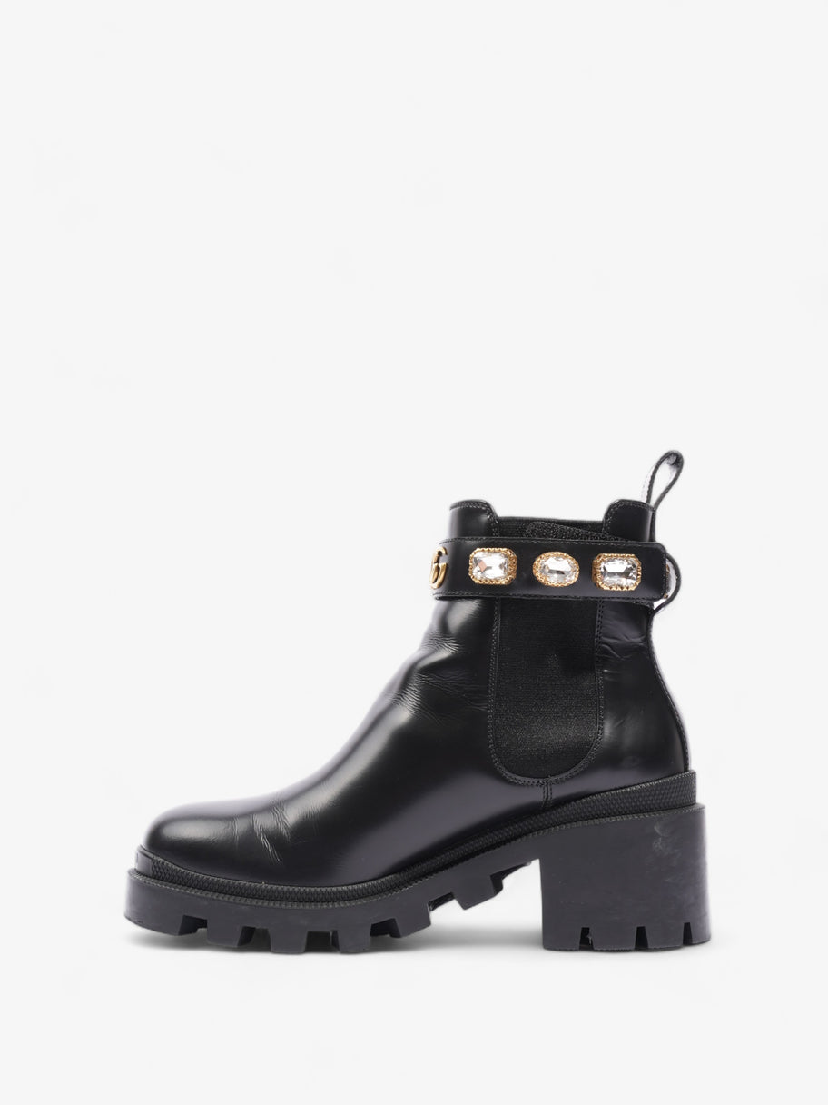 Black gucci snake boots hotsell