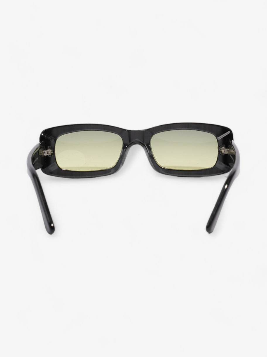 Fendi 90's Rectangle Sunglasses Grey / Green Lens Acetate 125mm Image 3