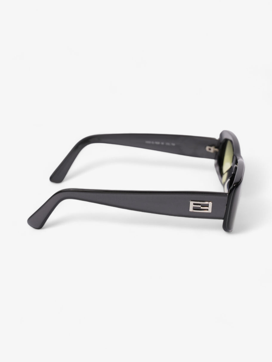 Fendi 90's Rectangle Sunglasses Grey / Green Lens Acetate 125mm Image 4