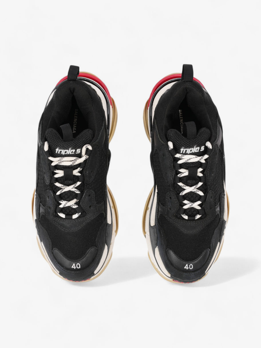 Balenciaga Triple S Black / White / Red Mesh EU 40 UK 6 Image 8