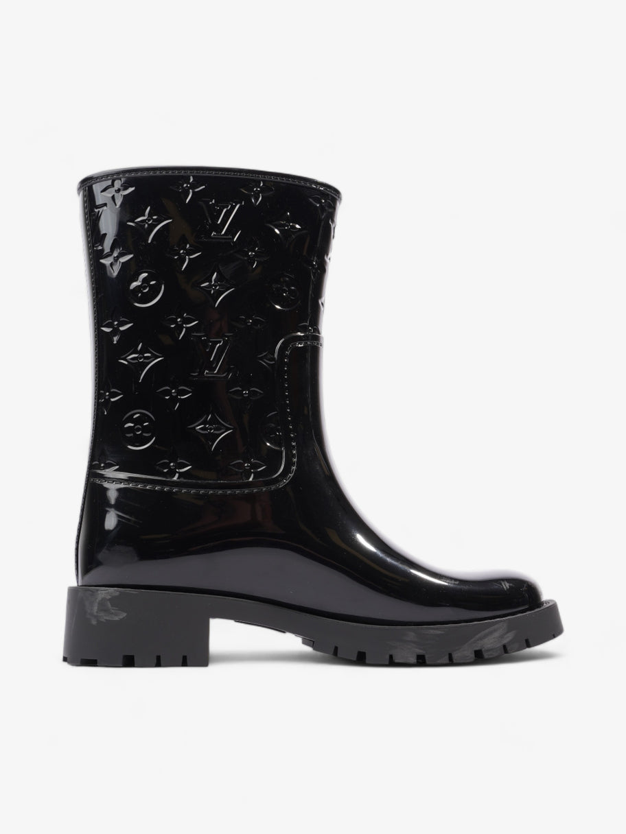 Louis Vuitton Drops Wellington Boots Black Patent Leather EU 38 UK 5 Image 4