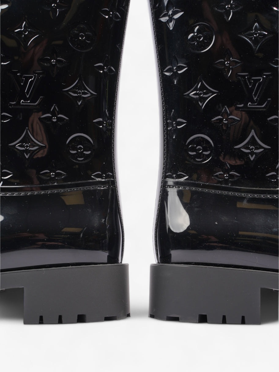 Louis Vuitton Drops Wellington Boots Black Patent Leather EU 38 UK 5 Image 9