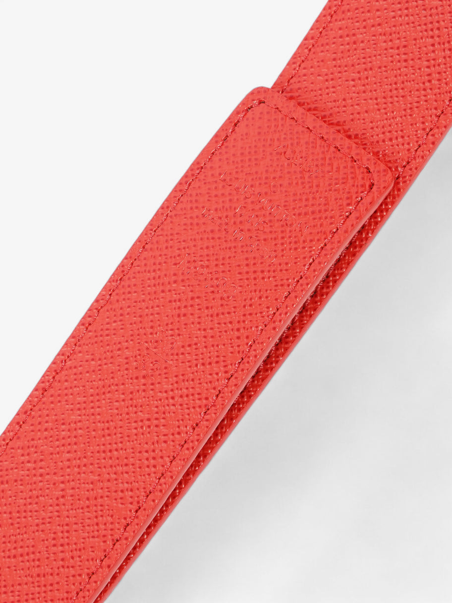 Louis Vuitton Initials Reversible Belt Monogram / Red Coated Canvas 80cm 32