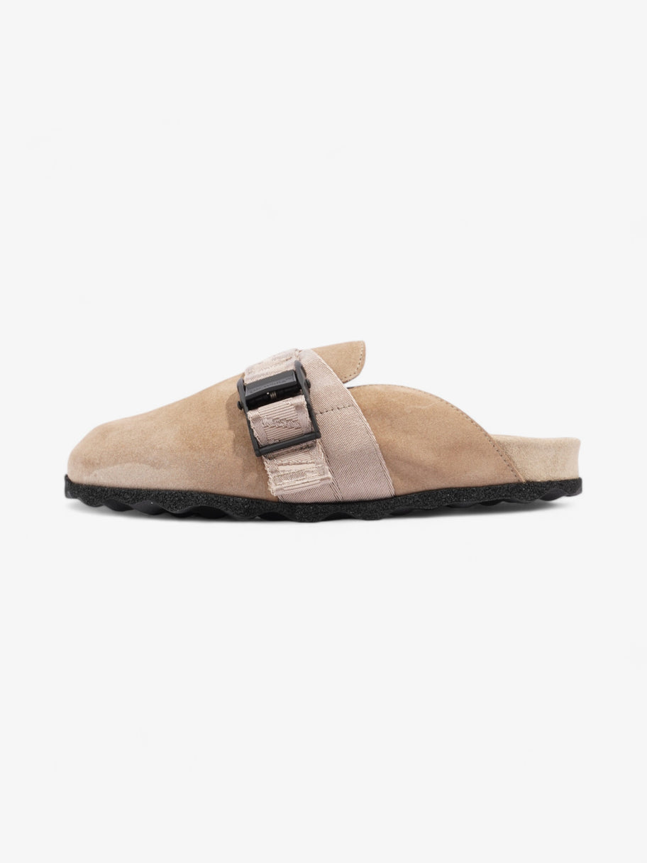 Off White Buckled Round-toe Mules Beige / Black Suede EU 37 UK 4 Image 5