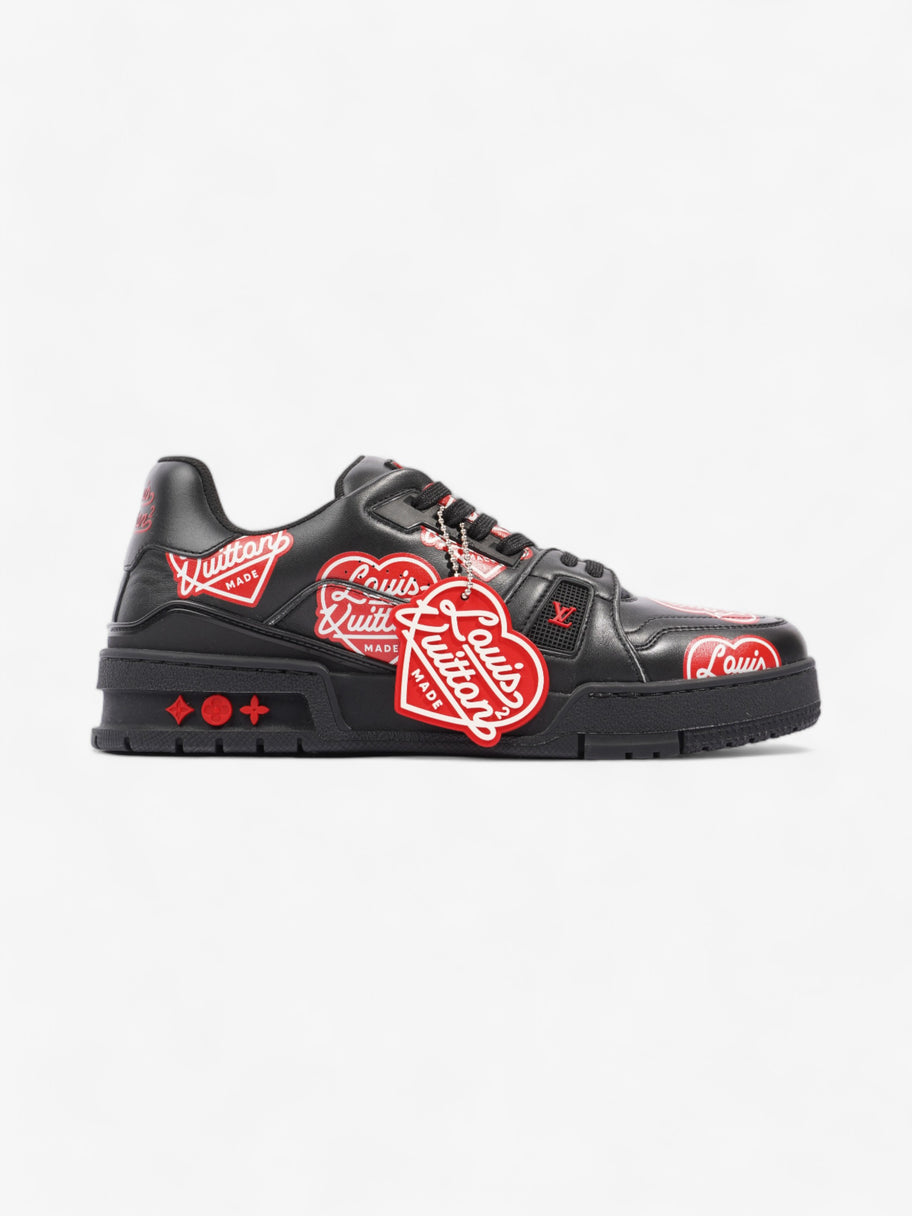 Virgil Abloh x Nigo LV Made Heart Trainer Black / Red Leather EU 40.5 UK 6.5 Image 1