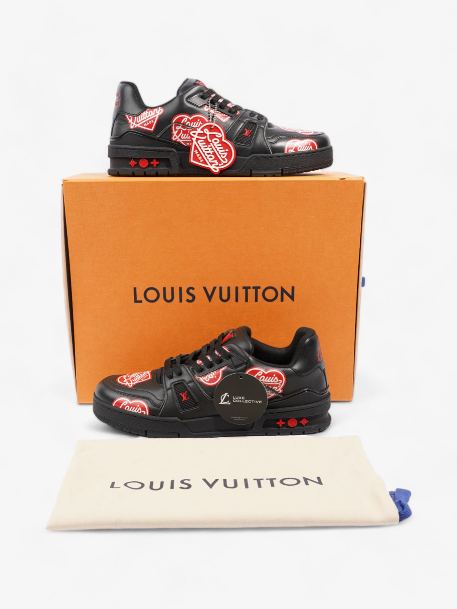 Virgil Abloh x Nigo LV Made Heart Trainer Black / Red Leather EU 40.5 UK 6.5 Image 10