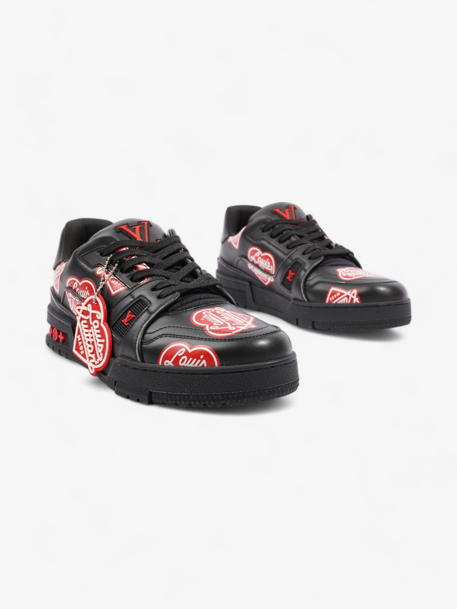 Virgil Abloh x Nigo LV Made Heart Trainer Black / Red Leather EU 40.5 UK 6.5 Image 2