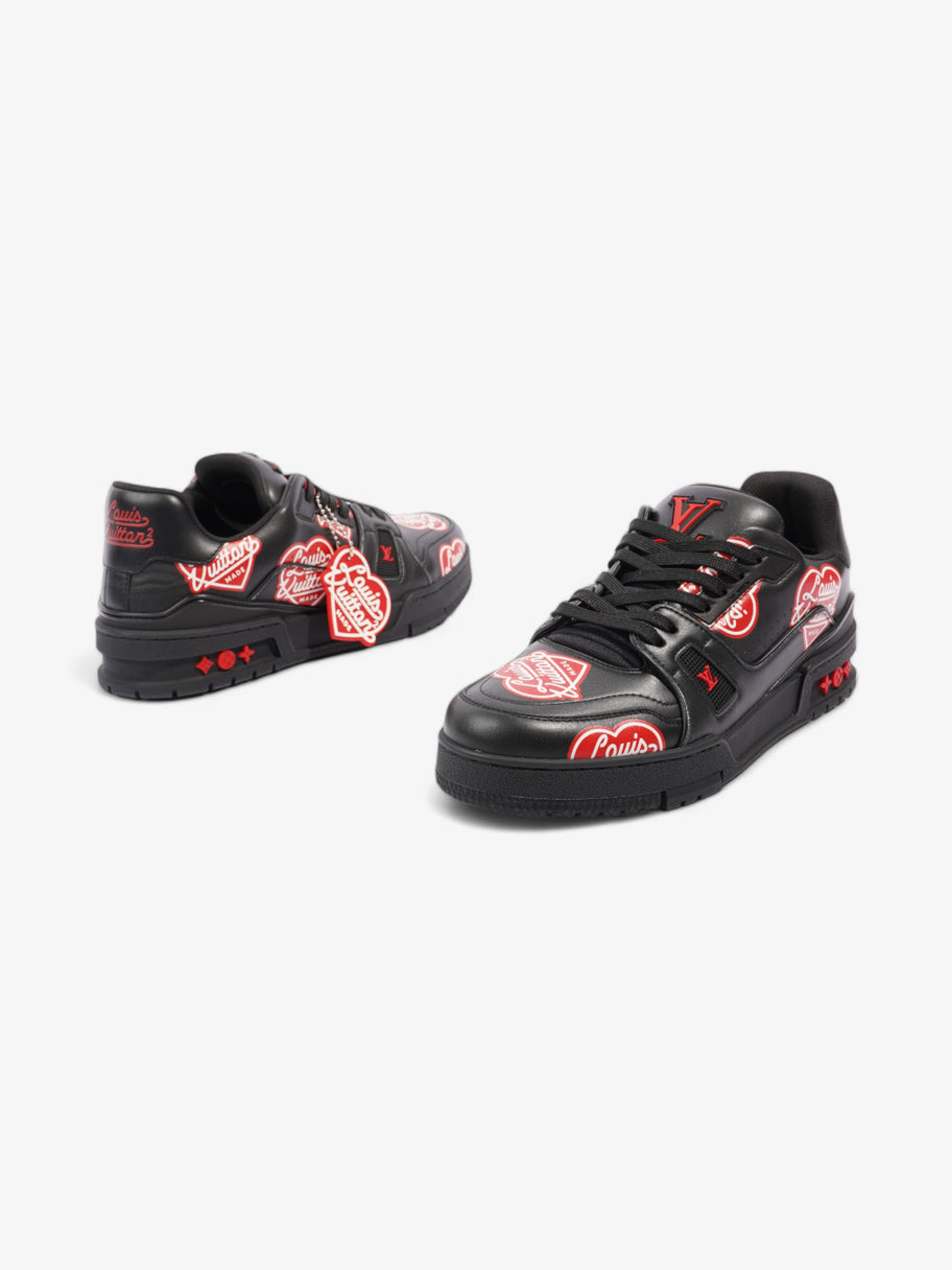 Virgil Abloh x Nigo LV Made Heart Trainer Black / Red Leather EU 40.5 UK 6.5 Image 9