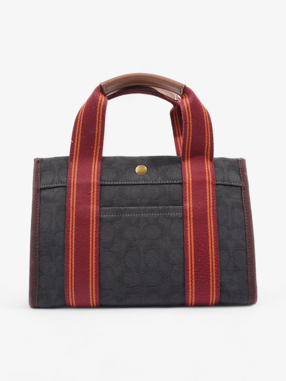 Coach Spin Tote 27 Navy Canvas Image 4