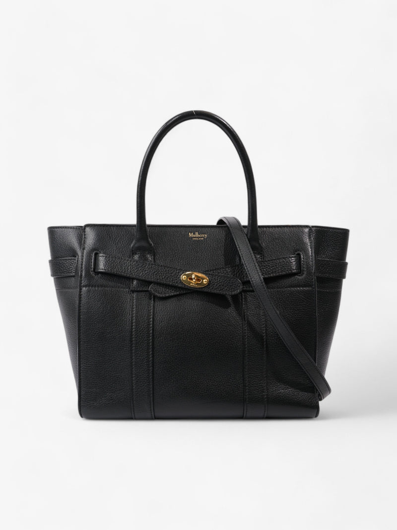  Mulberry Zipped Bayswater Black Grained Leather Small