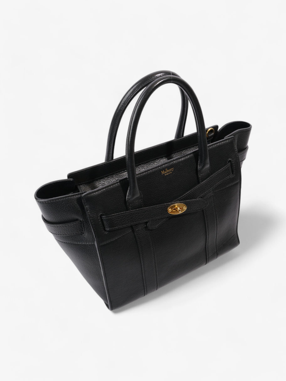 Mulberry Zipped Bayswater Black Grained Leather Small Image 7