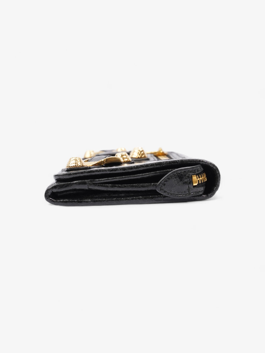 Balenciaga Giant Money Continental Wallet Black / Gold Leather Image 4