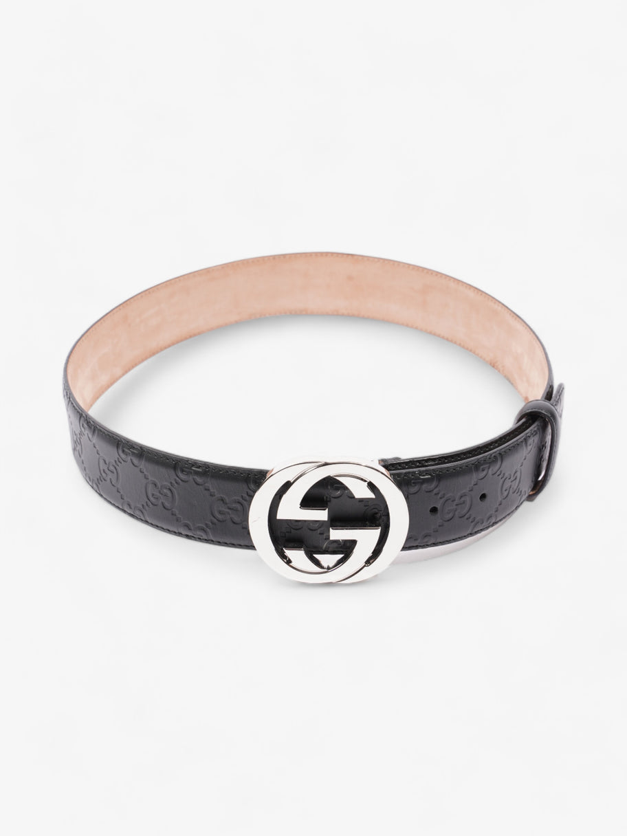 Gucci Blondie Wide Belt Black Leather 80cm / 32