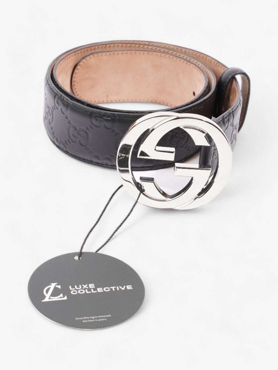 Gucci Blondie Wide Belt Black Leather 80cm / 32