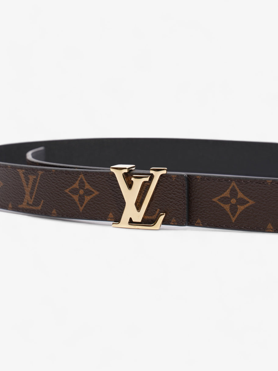 Louis Vuitton LV Iconic 25MM Reversible Belt Monogram / Black Coated Canvas 95cm 38mm Image 2