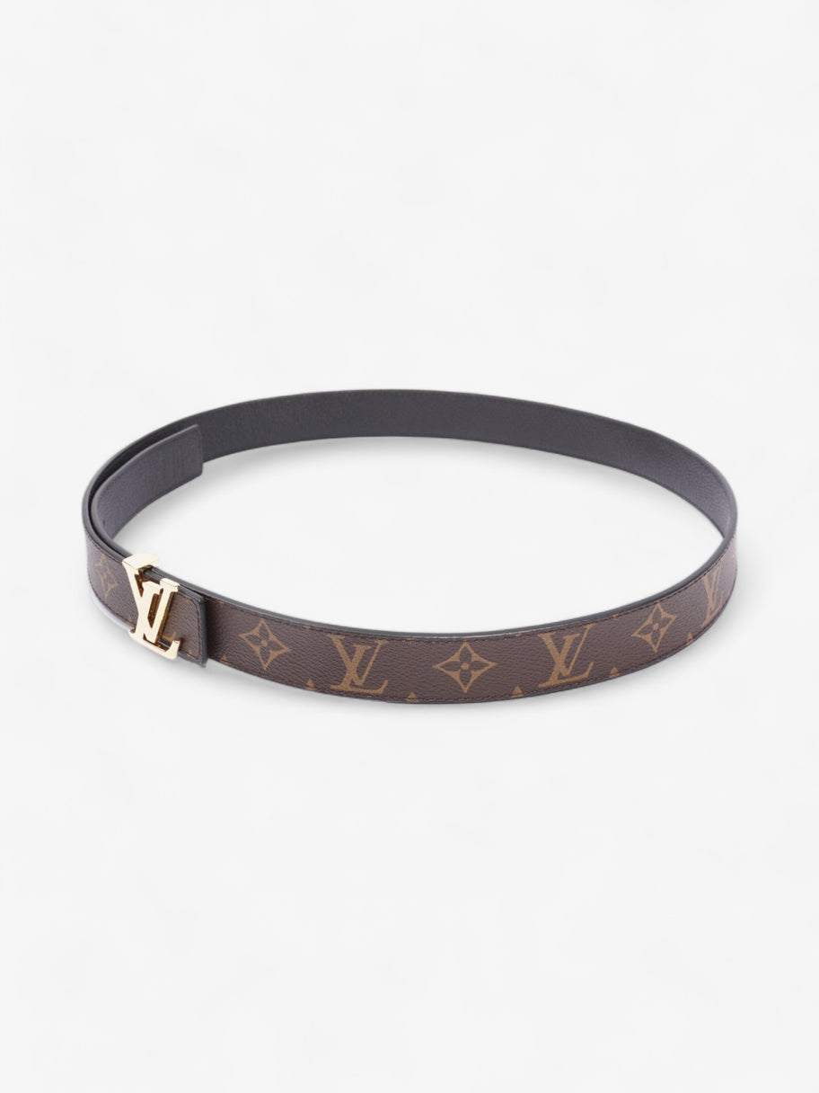 Louis Vuitton LV Iconic 25MM Reversible Belt Monogram / Black Coated Canvas 95cm 38mm Image 3