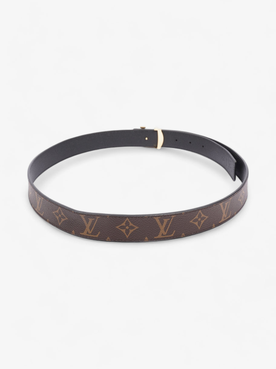 Louis Vuitton LV Iconic 25MM Reversible Belt Monogram / Black Coated Canvas 95cm 38mm Image 4