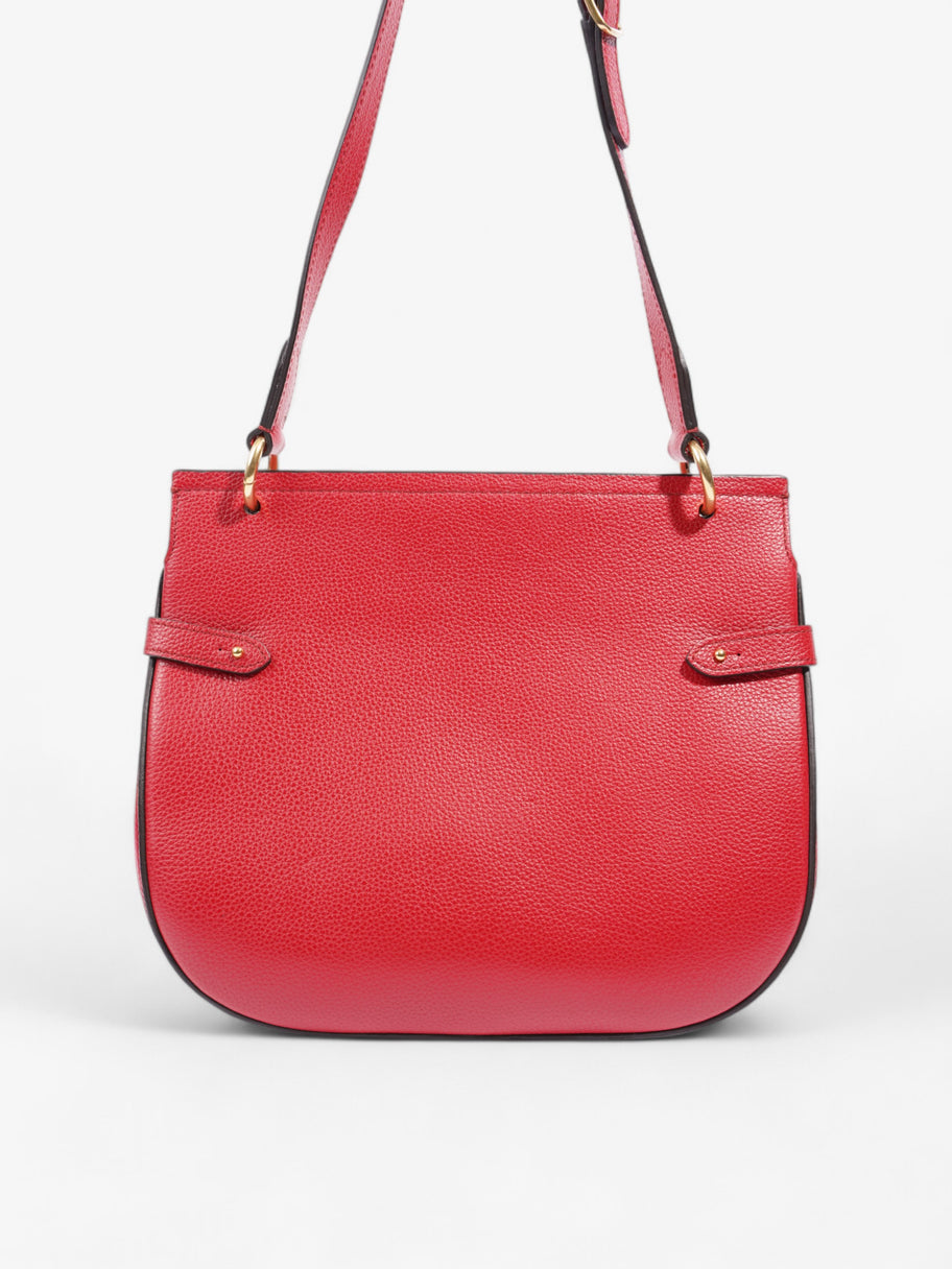 Mulberry Amberley Satchel Scarlet Red Grained Leather Image 4