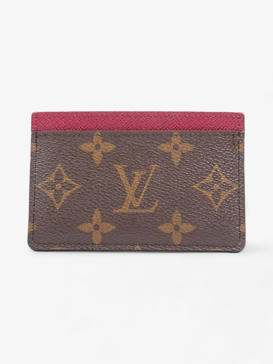 Louis Vuitton Card Holder Monogram / Fuschia Coated Canvas Image 1