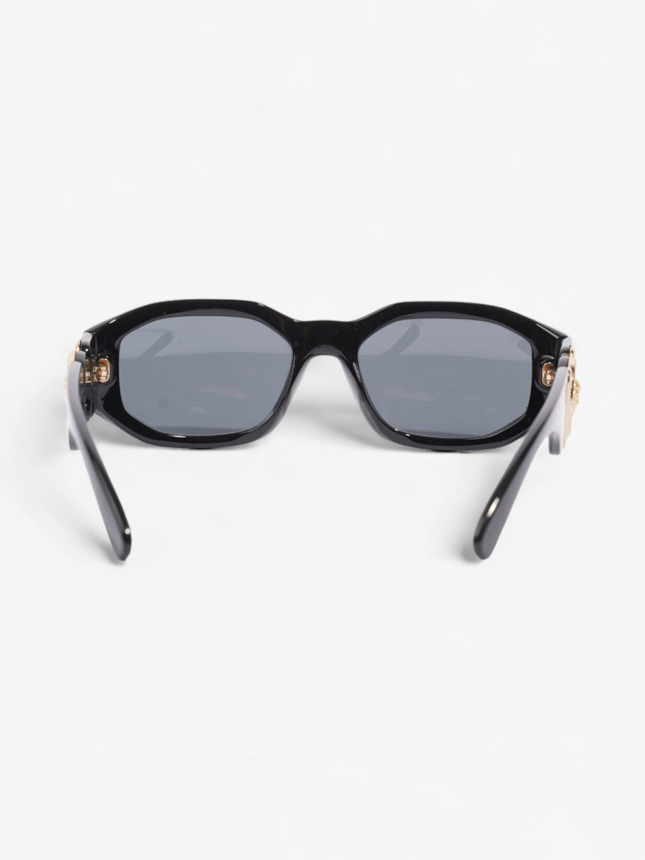 Versace Medusa Detailed Sunglasses Black / Gold Acetate 140mm Image 3