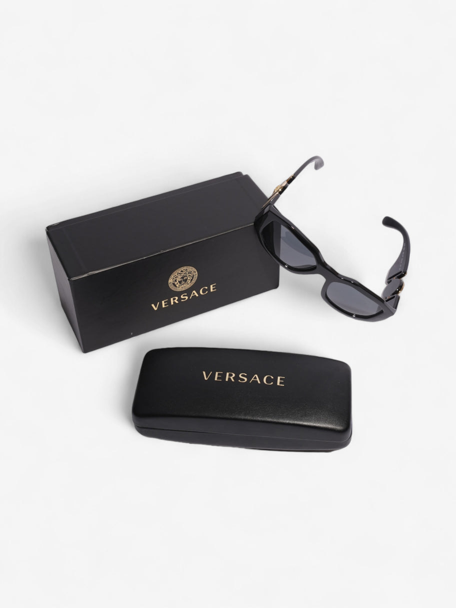 Versace Medusa Detailed Sunglasses Black / Gold Acetate 140mm Image 6