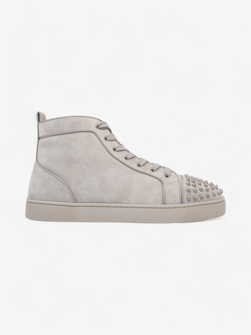  Christian Louboutin Lou Spikes High-tops Grey Suede EU 43.5 UK 9.5