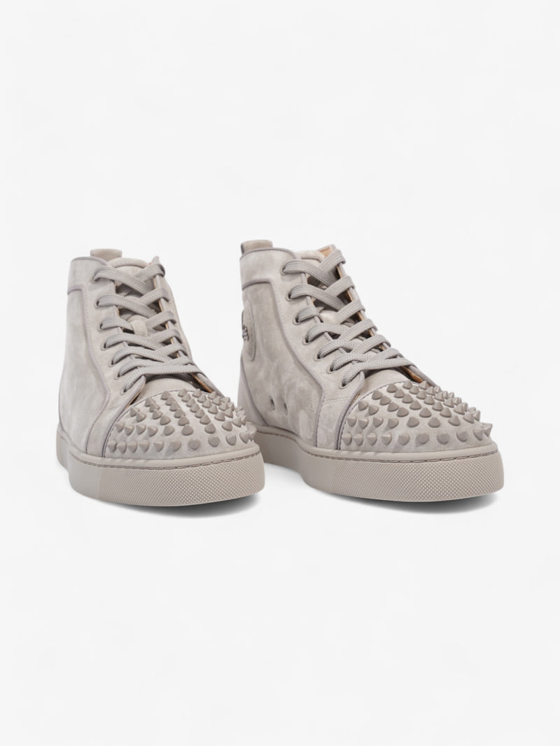  Christian Louboutin Lou Spikes High-tops Grey Suede EU 43.5 UK 9.5