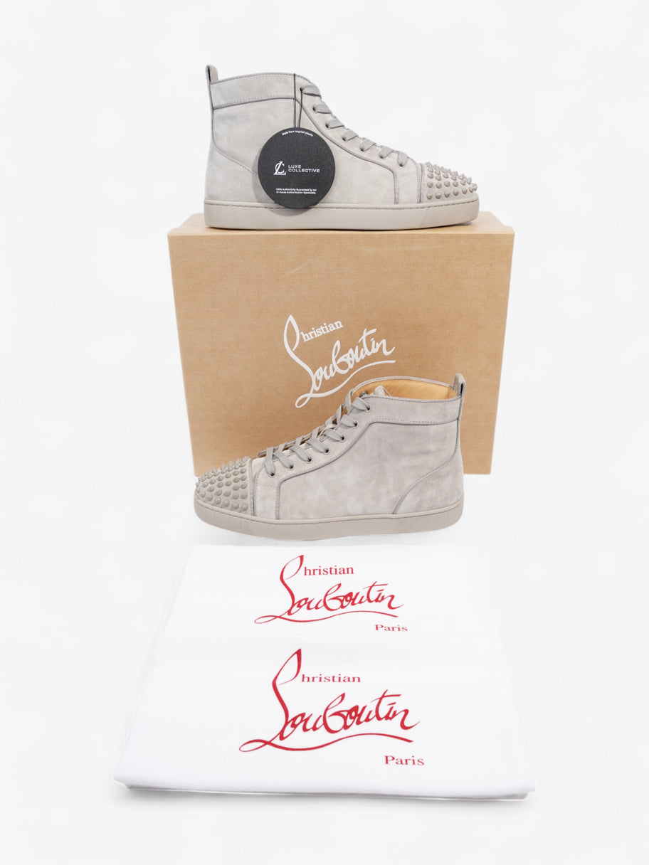 Christian Louboutin Lou Spikes High-tops Grey Suede EU 43.5 UK 9.5 Image 8