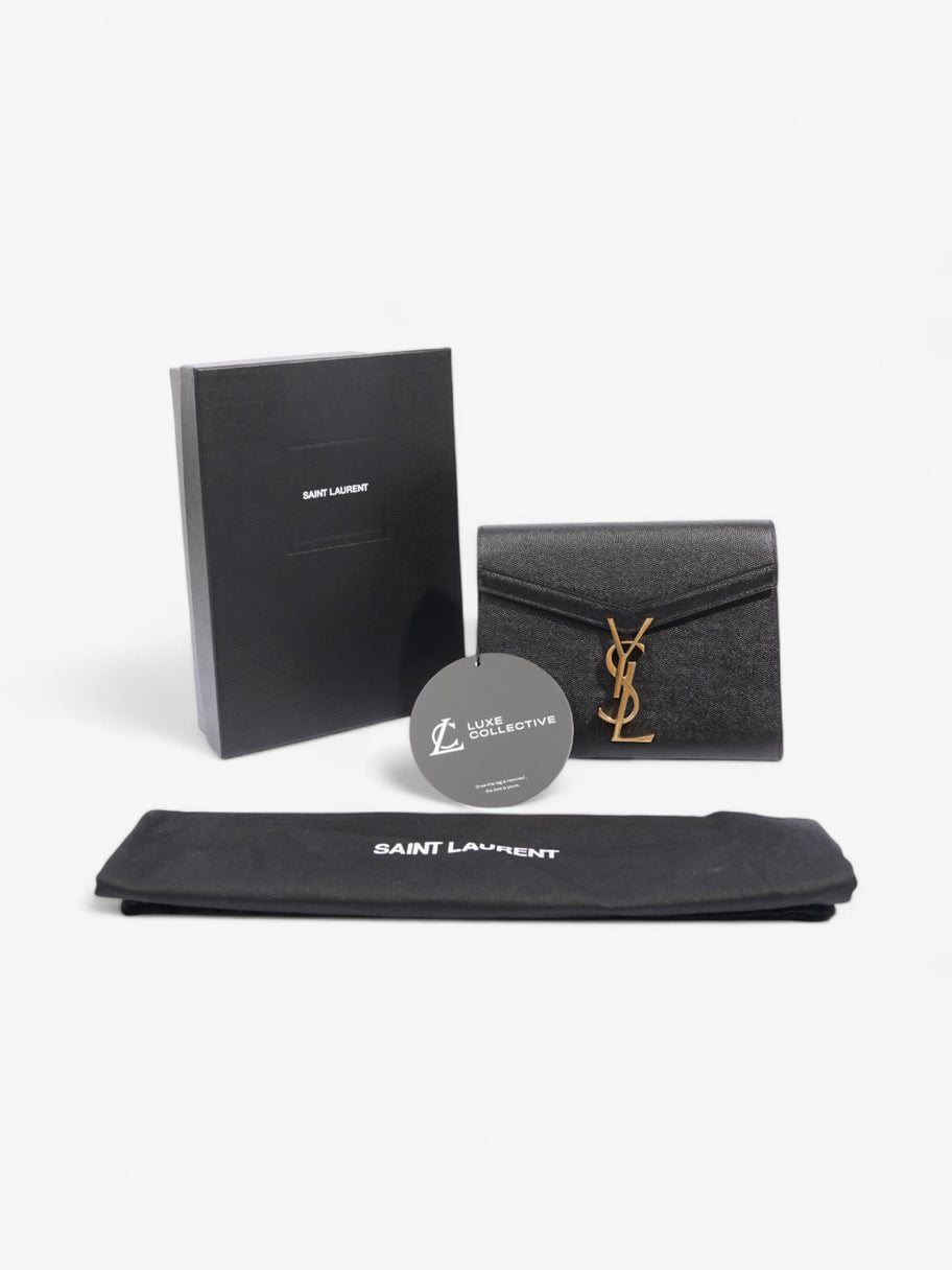 Saint Laurent Cassandra Wallet On Chain Black Leather Image 9