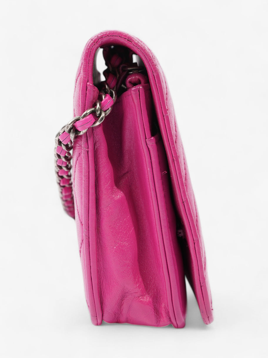 Chanel WOC Fuschia Pink Lambskin Leather Image 5