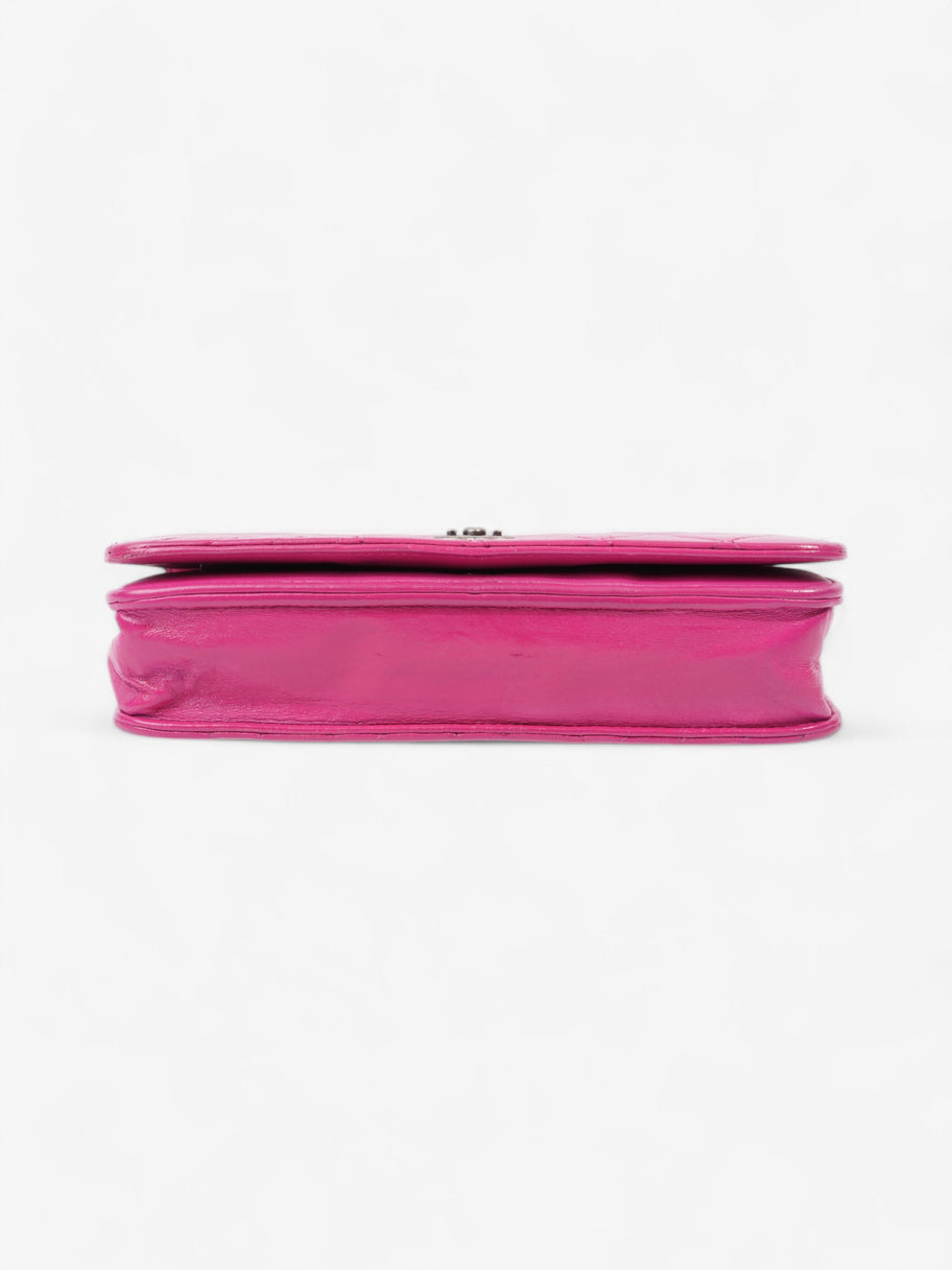 Chanel WOC Fuschia Pink Lambskin Leather Image 6