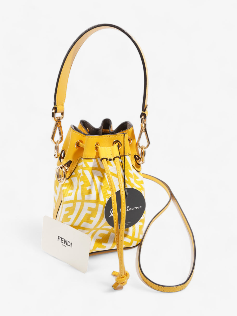 Fendi Mon Tresor Mini FF Vertigo Yellow Canvas Image 9