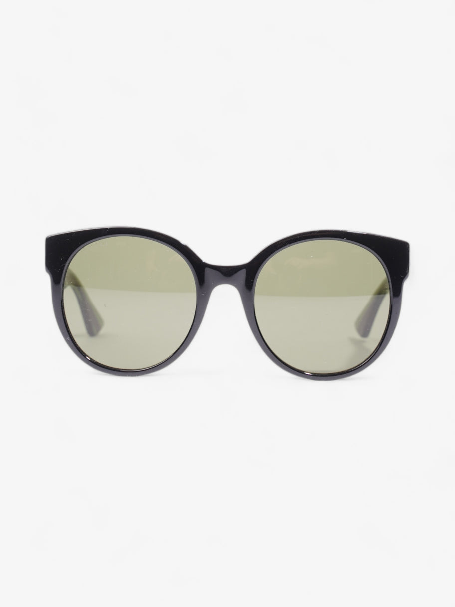 Gucci Round Sunglasses Black / Green / Red Acetate 140mm Image 1