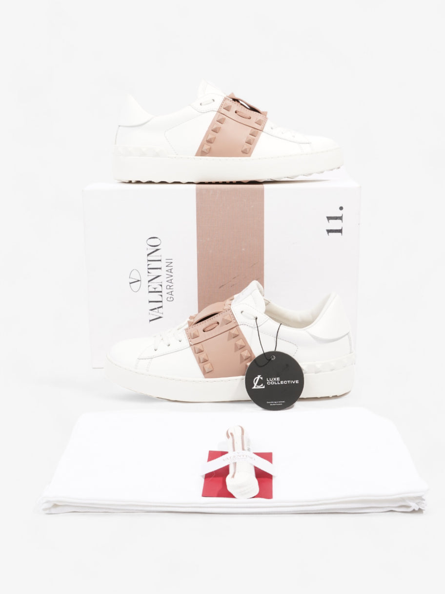 Valentino Rockstud Untitled Sneakers White / Pink Leather EU 38 UK 5 Image 10