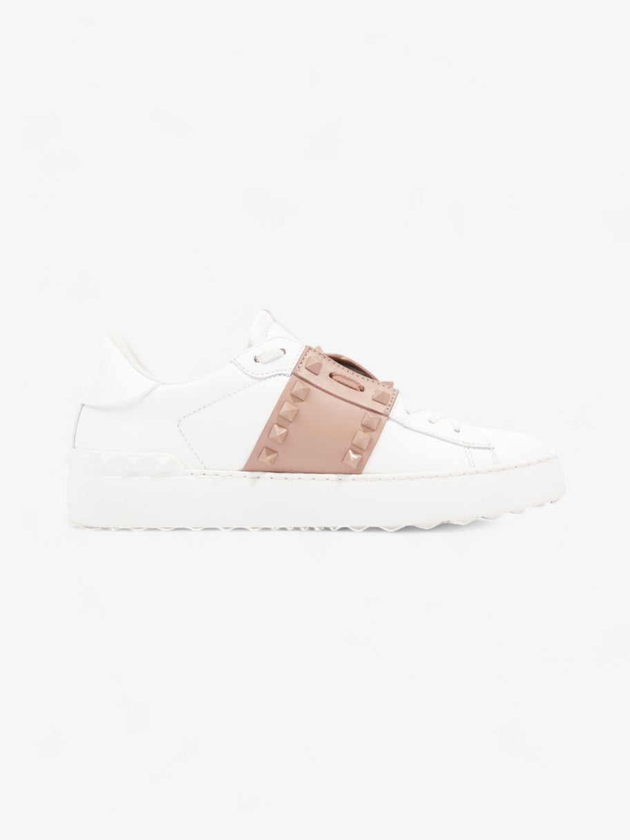 Valentino Rockstud Untitled Sneakers White Pink Leather EU 38 UK 5 Luxe Collective