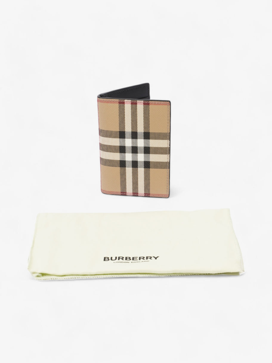 Burberry Check Folding Wallet Vintage Check Coated Canvas Image 7