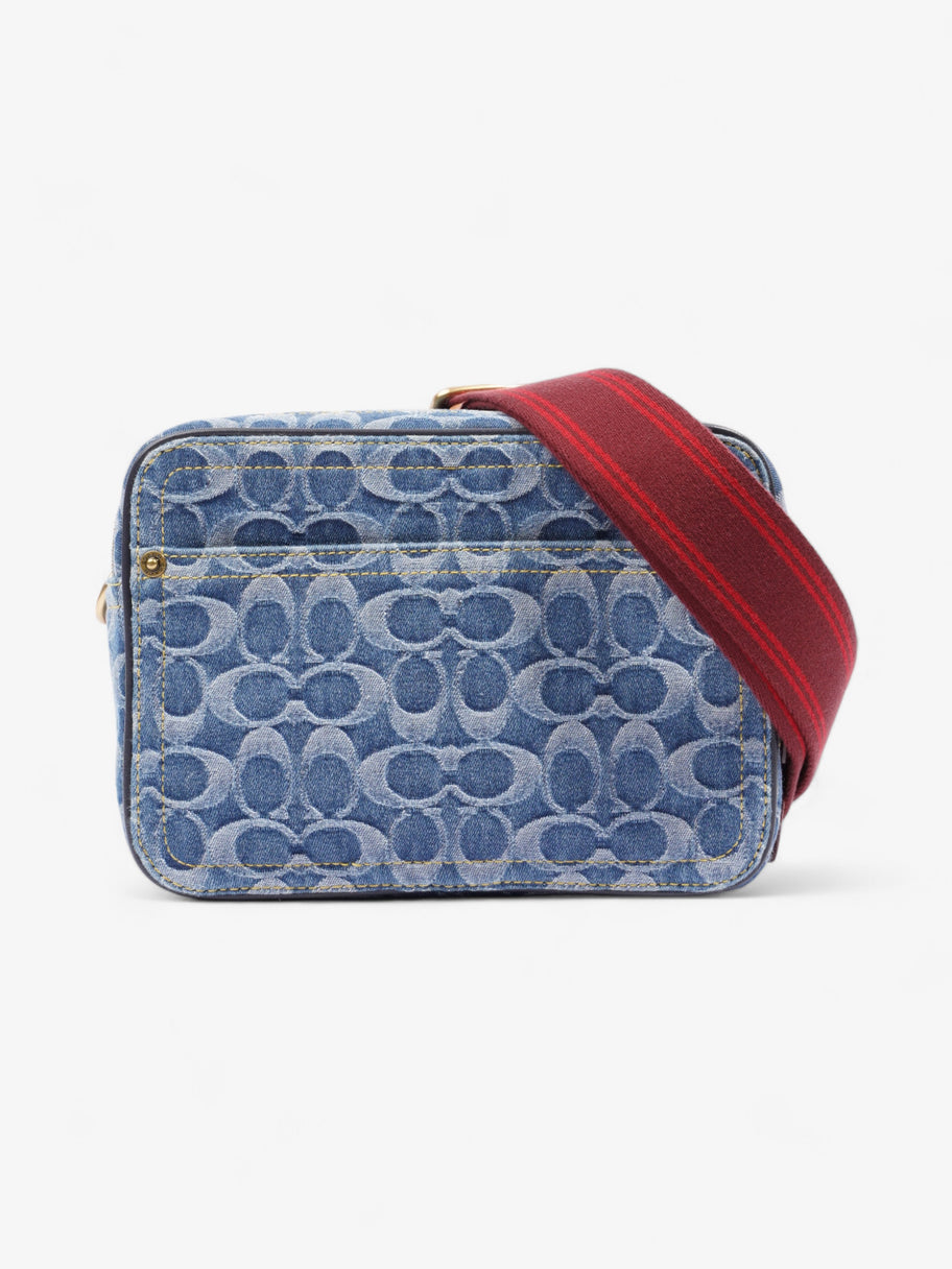 Coach Flight Bag Signature Denim / Red Denim Image 1