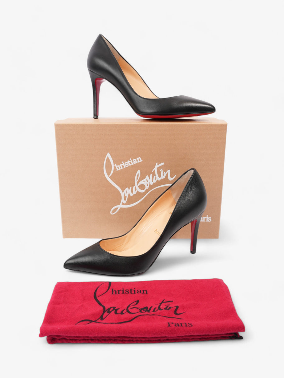 Christian Louboutin Pigalle 85mm Black Leather EU 38.5 UK 5.5 Luxe Collective