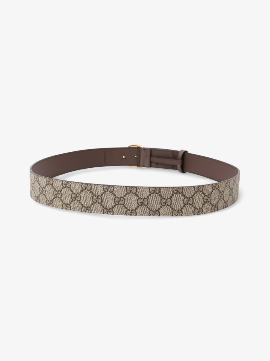 Gucci GG Belt GG Supreme / Brown / Gold Canvas 110cm / 44